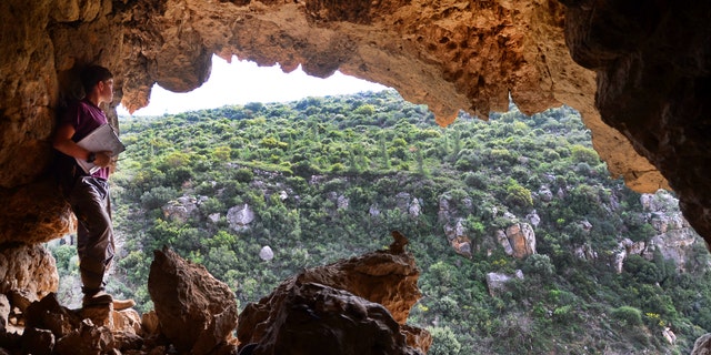 The cave where the skull was found.  (Credit, Prof. Boaz Zissu, Bar-Ilan University)