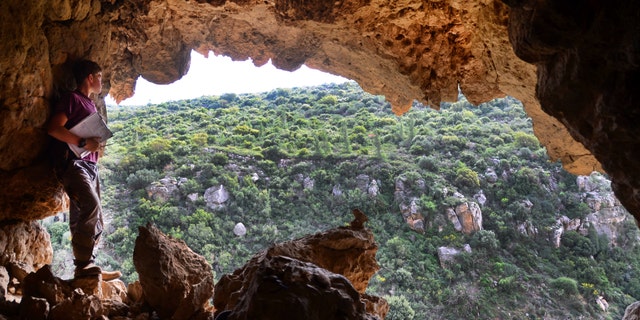 The cave where the skull was found. (Credit, Prof. Boaz Zissu, Bar-Ilan University)