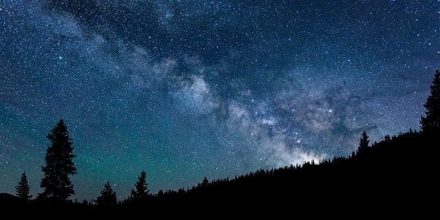 The Milky Way over the Smoky Mountains near Ketchum, Idaho.