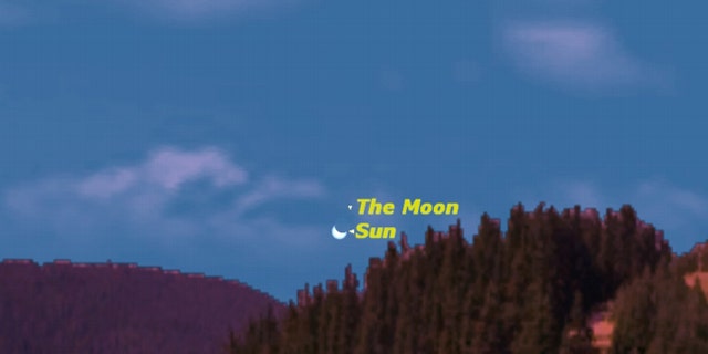 Shortly before midnight on June 1 in Tromso, Norway, the partially eclipsed sun will hang just above the northern horizon.