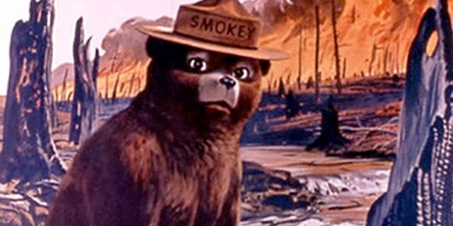 Smokey the Bear taken from a U.S. Agriculture Dept. poster.
