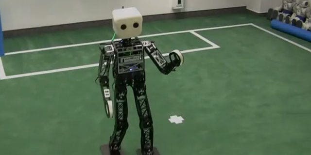 The NimbRo is the reigning world champion in robot soccer.