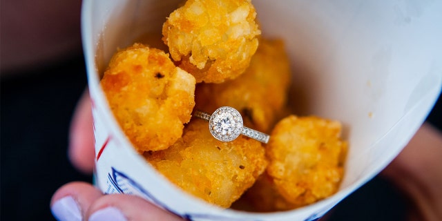 Julie McCutcheon and Justin Burgoon bonded over their love of tater tots.