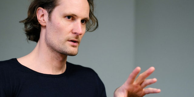 In this March 22, 2016, photo, Eric Wahlforss, the co-founder and chief technology officer of Soundcloud, talks during an interview in Los Angeles. Soundcloud is entering paid music streaming, hoping to turn its huge community of cover singers, dubstep remixers and wannabe stars into a bigger source of revenue. Soundcloud will have a staggering 125 million tracks available when the paid tier, Soundcloud Go, launches Tuesday, March 29, about four times that of other paid services. (AP Photo/Richard Vogel)
