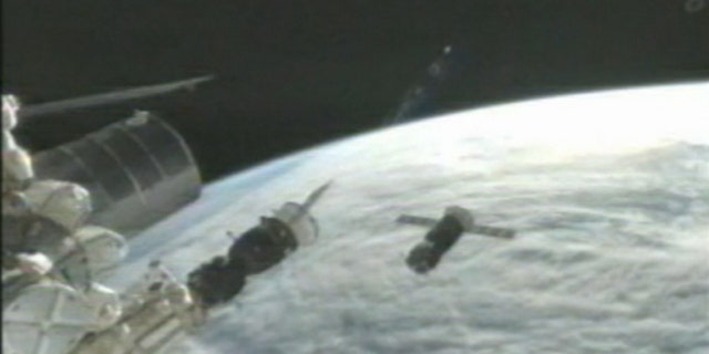 An unmanned Russian Progress 47 cargo ship used to test an upgraded automated docking system for the International Space Station failed to couple with the space base.