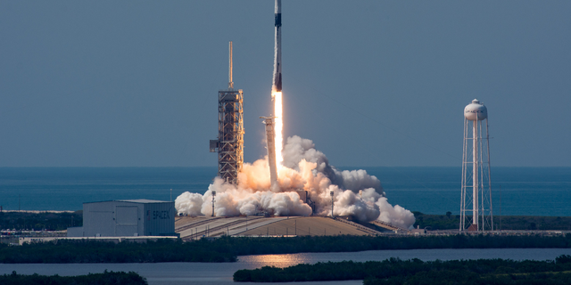 SpaceX’s first “Block 5” Falcon 9 rocket launches from NASA’s Kennedy Space Center on May 11, 2018. On May 24, President Donald Trump signed a new space policy directive that could ease regulations on SpaceX and other commercial spaceflight companies.