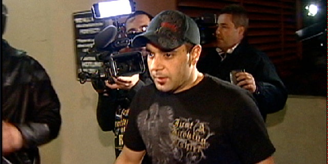 Jan. 31, 2008: This video frame grab release by AP Television shows Sam Lutfi leaving UCLA medical center after visiting Britney Spears in Los Angeles.
