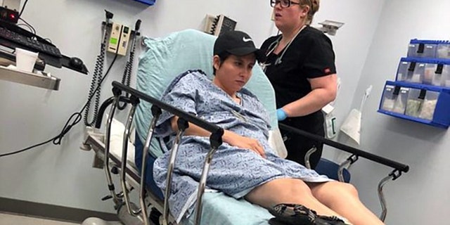 The brown recluse bite sent Wright to the hospital, Wright said.
