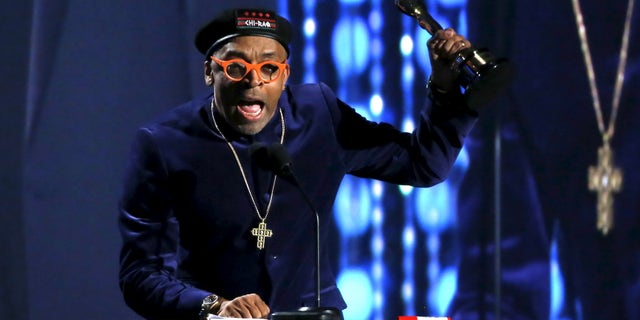 November 14, 2015. Director Spike Lee accepts an Honorary Award at the 7th Annual Academy of Motion Picture Arts and Sciences Governors Awards at The Ray Dolby Ballroom in Hollywood, California.