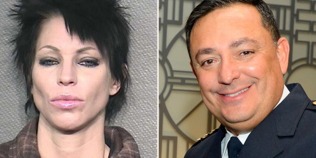 Danielle Paris, seen her in a mugshot for a different offense, was arrested after she allegedly spit in the face of Houston Police Chief Art Acevedo.