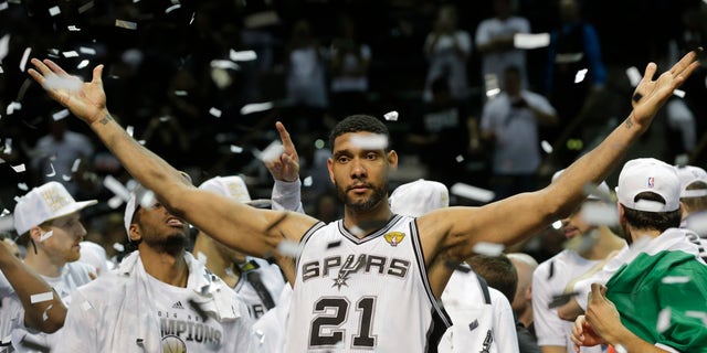 Tim Duncan, like Bryant, won five NBA titles.