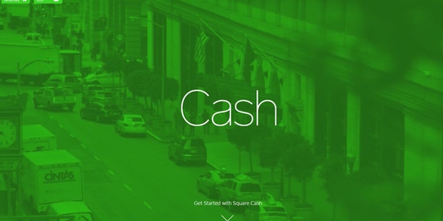 A screenshot of a website advertising the new service Square Cash, which lets you easily send money to anyone with an email address -- for free.