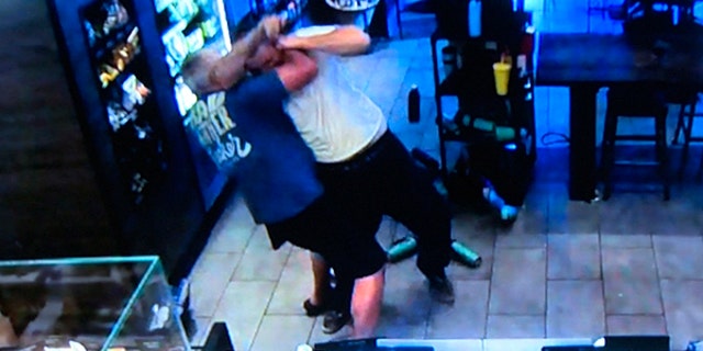 Cregg Jerri was caught on video interrupting a robbery at a Fresno, Calif., Starbucks.