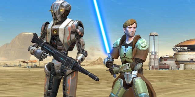A scene from the video game "Star Wars: The Old Republic."