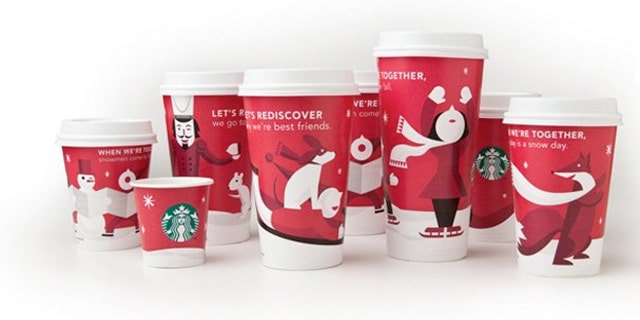 Starbucks 2011 holiday cup.