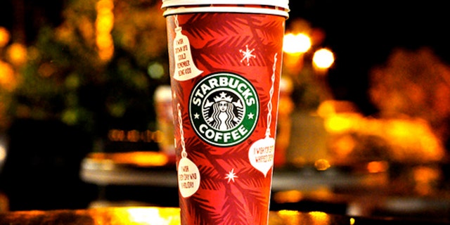 Starbucks 2012 holiday cup.