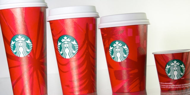 Starbucks 2014 holiday cup.