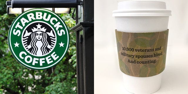 Starbucks is carrying special camo cup sleeves to honor veterans