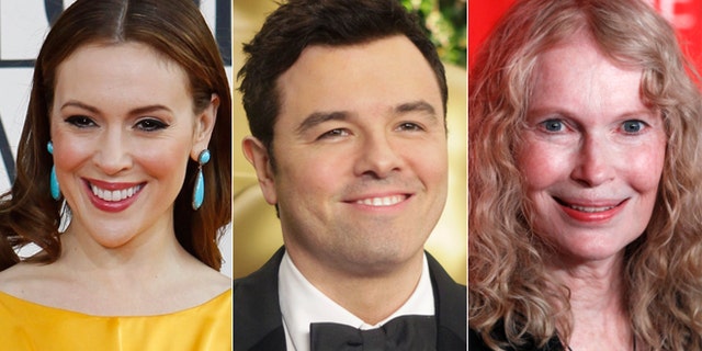 Alyssa Milano, Seth MacFarlane and Mia Farrow all commented on the partial government shut down via Twitter.