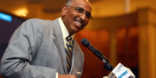 June 30: Republican National Committee Chairman Michael Steele speaks at the Rhode Island Republican Party Convention in Cranston, R.I.