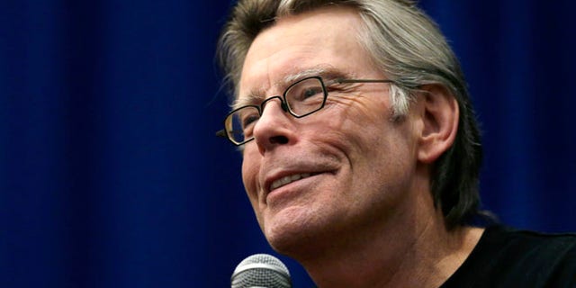 Dec. 7, 2012: Novelist Stephen King speaks to creative writing students at the University of Massachusetts-Lowell in Lowell, Mass.