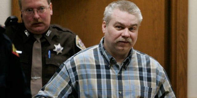Steven Avery is led into a courtroom in 2007.