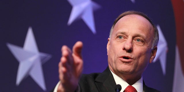 Rep. Steve King, R-Iowa addresses the Conservative Political Action Conference (CPAC) in Washington, Thursday, Feb. 10, 2011. (AP)