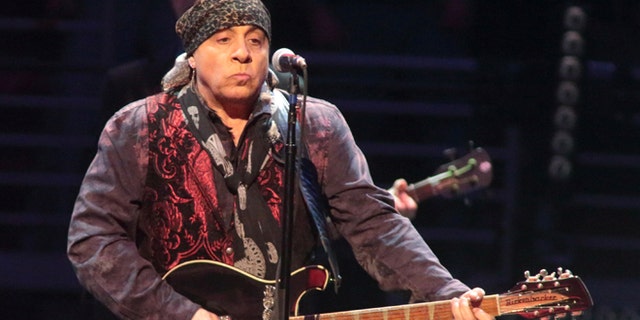 Feb. 12, 2016. Steven Van Zandt performs in concert with Bruce Springsteen and the E Street Band during their "The River Tour" in Philadelphia.