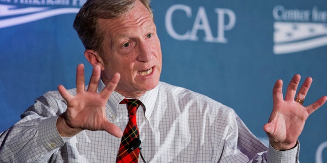 Nov. 19, 2014: Environmentalist Tom Steyer speaks to the Center for American Progresss Second Annual Policy Conference in Washington. (AP)
