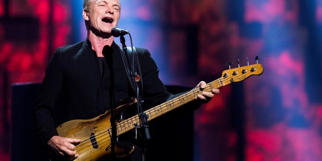 English singer Sting performs during the 2016 Nobel Peace Prize Concert at Telenor Arena in Oslo, Norway, December 11, 2016. REUTERS/Jon Olav Nesvold/NTB Scanpix ATTENTION EDITORS - THIS IMAGE WAS PROVIDED BY A THIRD PARTY. FOR EDITORIAL USE ONLY. NORWAY OUT. NO COMMERCIAL OR EDITORIAL SALES IN NORWAY. NO COMMERCIAL SALES. - RTX2UK10