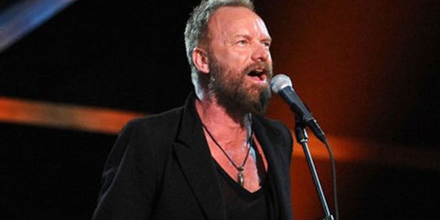 Rocker Sting is seen at a New York City performance. (AFP)
