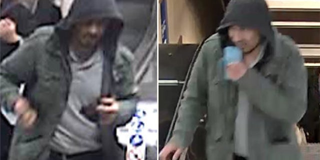 These photos handed out by police show a man wanted in connection with the truck attack.