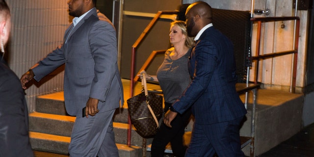 Daniels returns to strip club where she first appeared in February following her public legal dispute with President Trump.