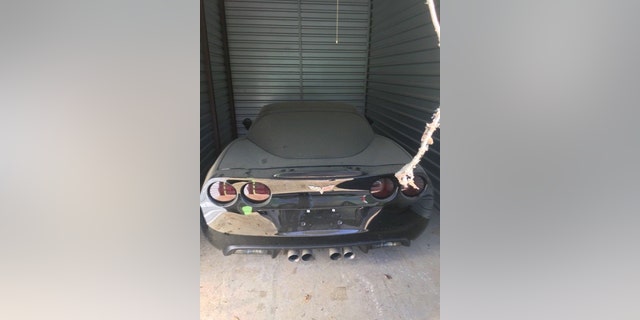 The Corvette looks like it hadn't been driven in a long time. What a shame.