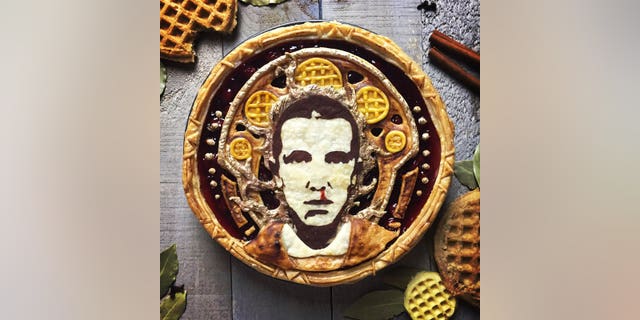 Pie maker Jessica Clark-Bojin is wowing her fans on social media with incredibly detailed "Celebrity Pietraits," like this "Stranger Things"-themed pie featuring beloved character Eleven.