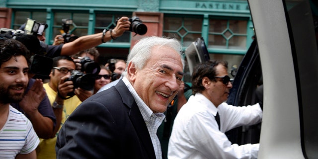Sept. 3: Dominique Strauss-Kahn, former head of the International Monetary Fund, leaves his rented town home on Franklin Street in the Tribeca section of downtown Manhattan in New York.
