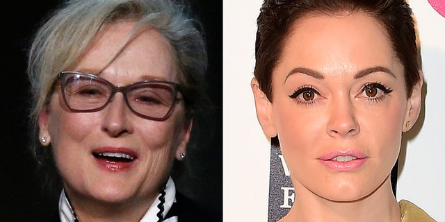 Meryl Streep and Rose McGowan.