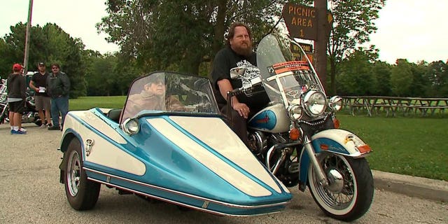 Harley-Davidson fan Tom Strehlow was honored with a special "last ride."