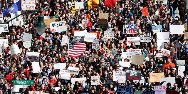 Student protest against guns