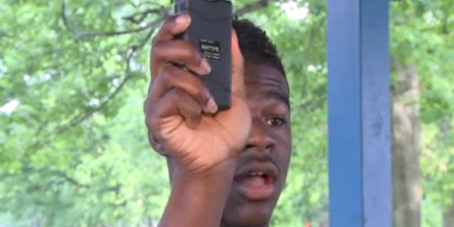 "I raised it up, and then I pushed the button twice,” Darnell Young, 17, a student at Arsenal Tech High School in Indianapolis told Fox59.com.