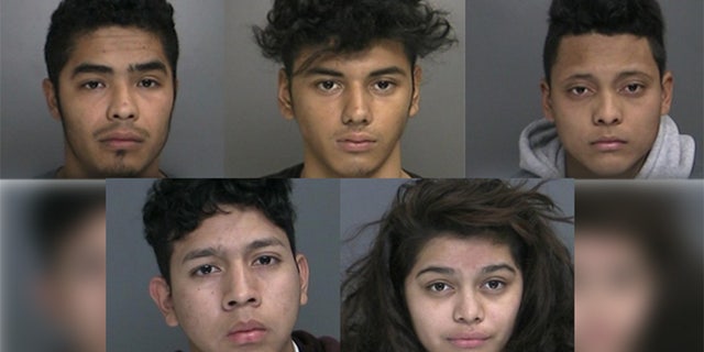 Miguel Rivera, Oscar Fuentes, Vidal Ortiz Contreras, Jorge Bermudez Cedillos and Lilliana Villanueva (Suffolk County Police Department)