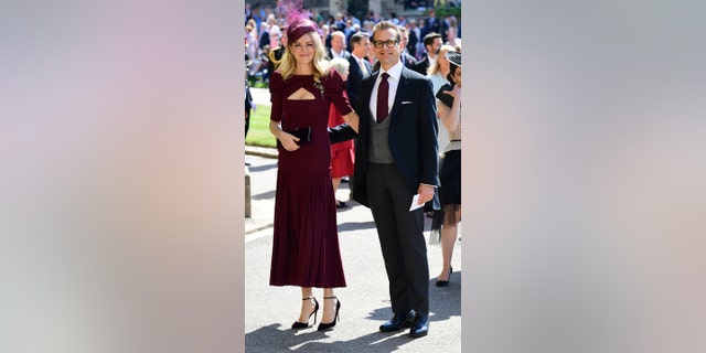 Gabriel Macht and his wife shared photos of themselves on social media during the royal wedding weekend.