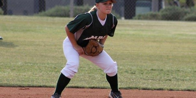 Paige Sultzbach, a 15-year-old second baseman for Mesa Preparatory Academy, and the rest of her team received word after practice Wednesday that Our Lady of Sorrows chose to forfeit Thursday night’s scheduled Arizona Charter Athletic Association’s state championship game instead of playing against the female second baseman. (Courtesy: John Sultzbach)