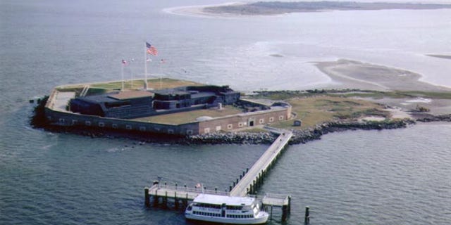 FILE: This National Parks Service photo shows Fort Sumter in South Carolina. The looming shutdown of the federal government includes the National Parks Service, which could mean festivities starting this weekend commemorating the attack on Fort Sumter 150 years ago could happen without Fort Sumter.