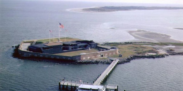 FILE: This National Parks Service photo shows Fort Sumter in South Carolina. The looming shutdown of the federal government includes the National Parks Service, which could mean festivities starting this weekend commemorating the attack on Fort Sumter 150 years ago could happen without Fort Sumter.