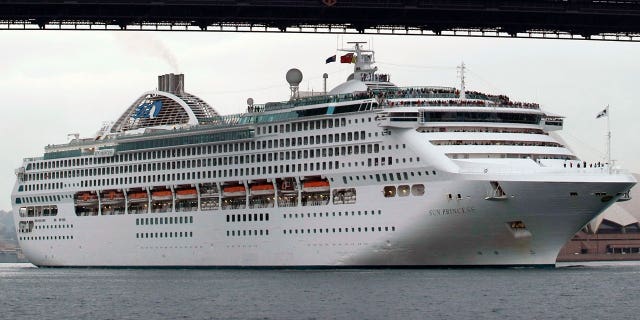 Passengers aboard the Sun Princess, pictured above in 2007, say they came down with diarrhea and vomiting during the 2016/2017 voyages.
