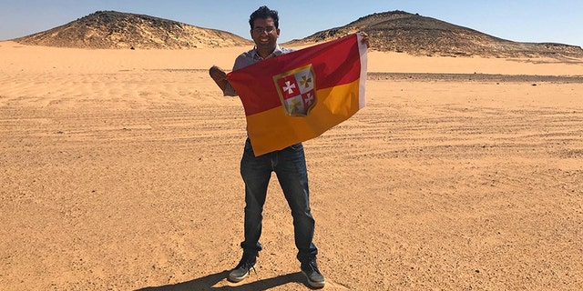 Suyash Dixit drove six hours to Bir Tawil to declare himself king of the unclaimed desert tract between Sudan and Egypt.