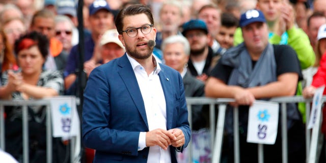 Jimme Akesson's Sweden Democrats is likely to be the big winner in Sunday's elections.
