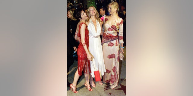 Selma Blair, Christina Applegate and Cameron Diaz together in 2002.
