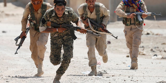 ISIS fighters in Syria.